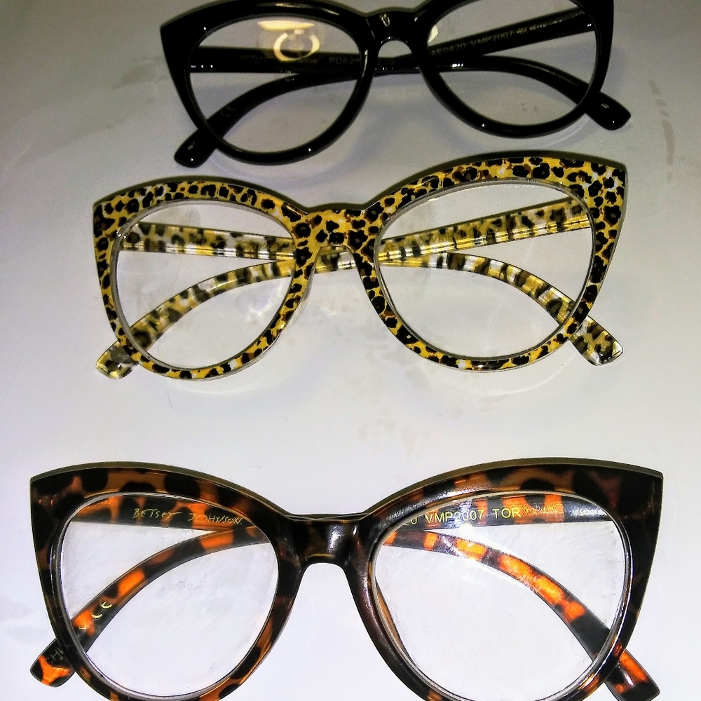 3 pair New Betsy Johnson Glasses